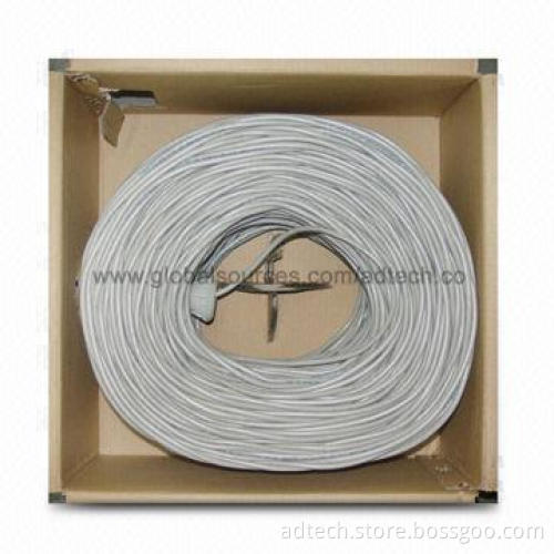 Cat5e Cable, FTP Solid 24AWG Grey 305M/Box LSZH